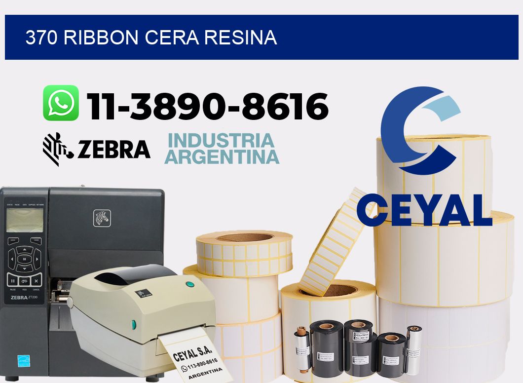 370 ribbon cera resina