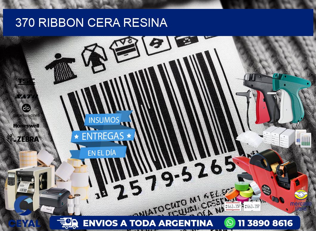 370 ribbon cera resina