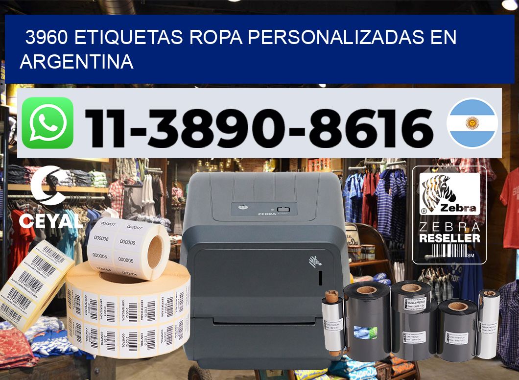 3960 Etiquetas ropa personalizadas en Argentina