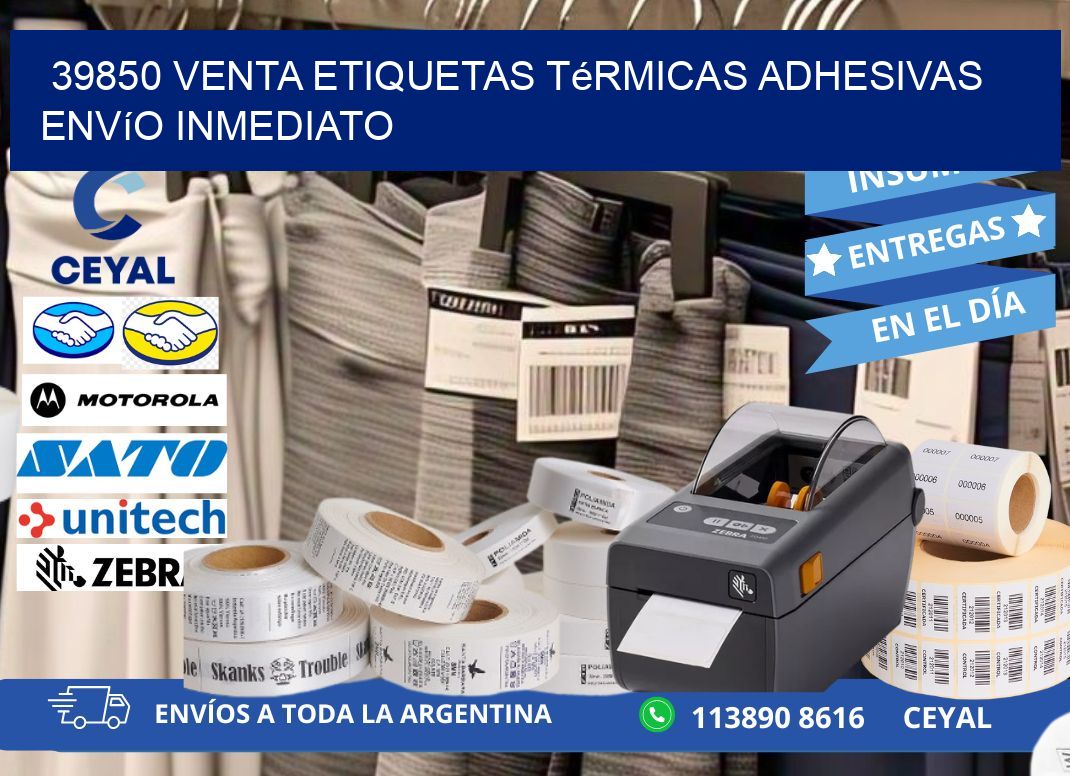 39850 venta etiquetas térmicas adhesivas envío inmediato