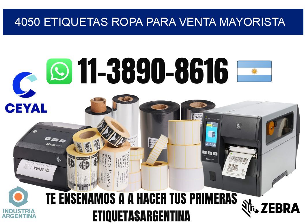 4050 Etiquetas ropa para venta mayorista