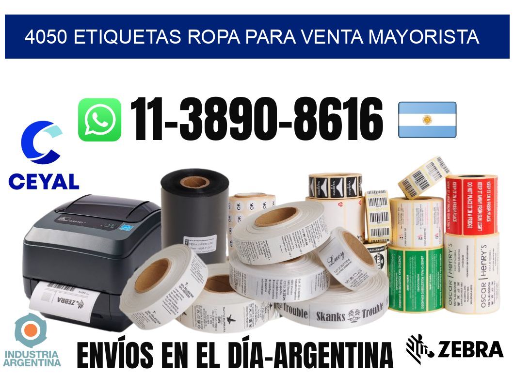 4050 Etiquetas ropa para venta mayorista
