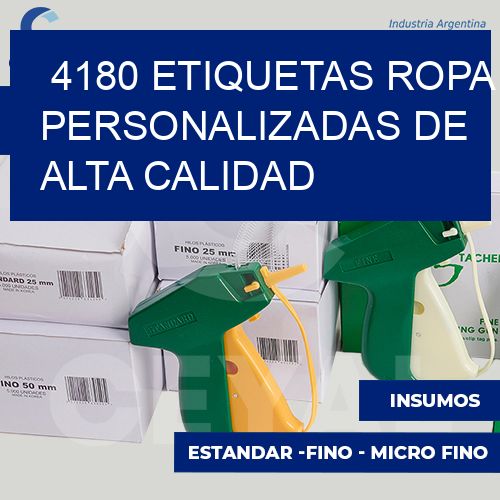 4180 Etiquetas ropa personalizadas de alta calidad