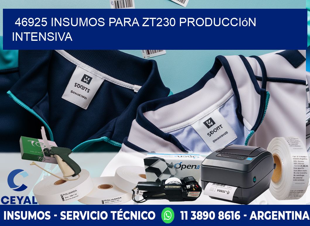 46925 insumos para zt230 producción intensiva