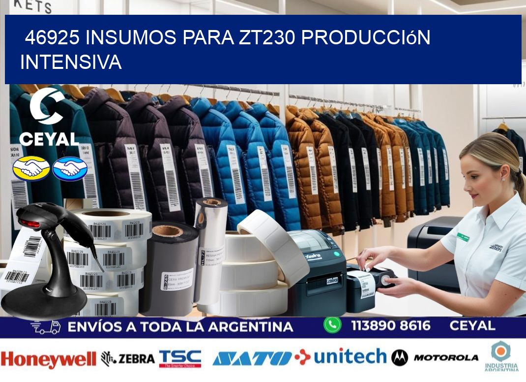 46925 insumos para zt230 producción intensiva