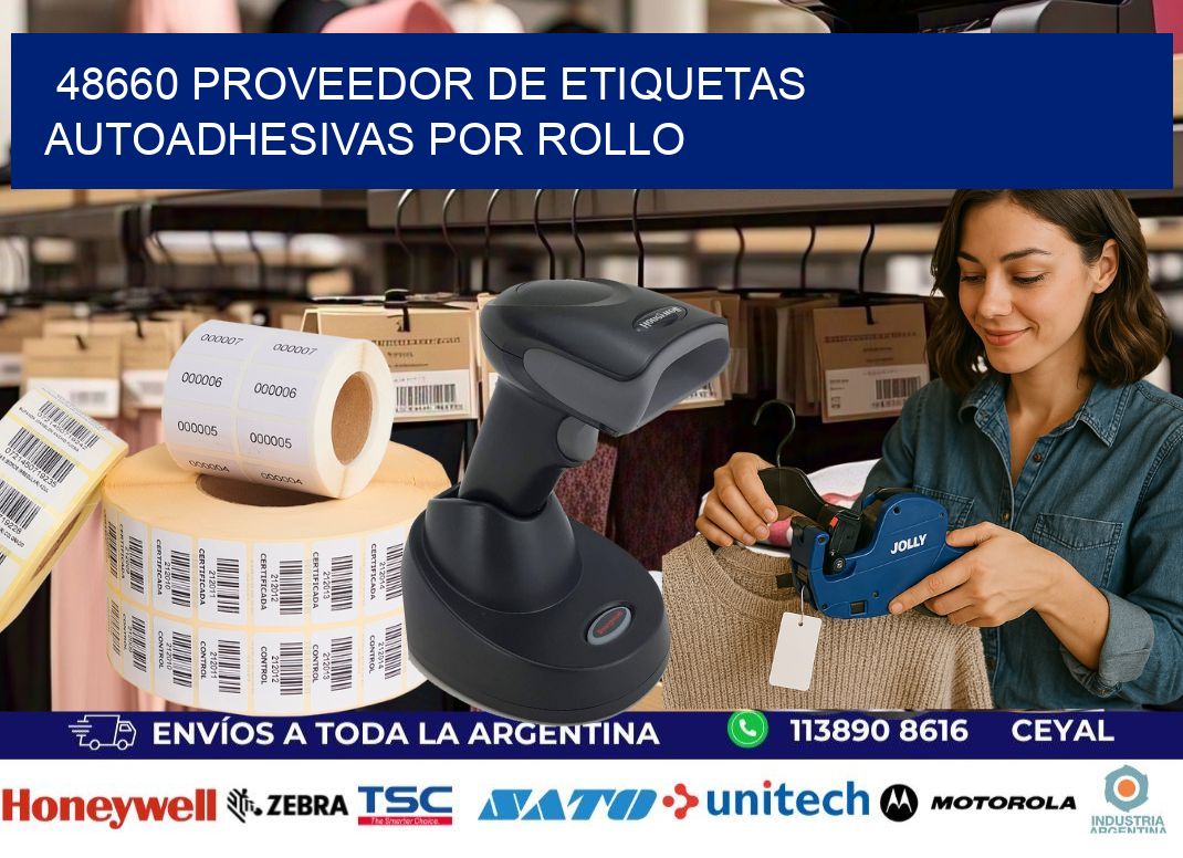 48660 proveedor de etiquetas  autoadhesivas por rollo