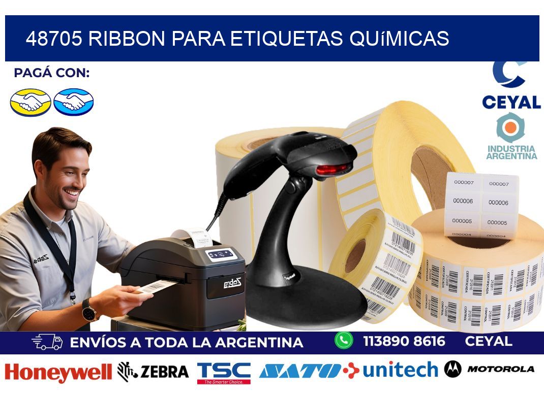 48705 ribbon para etiquetas químicas