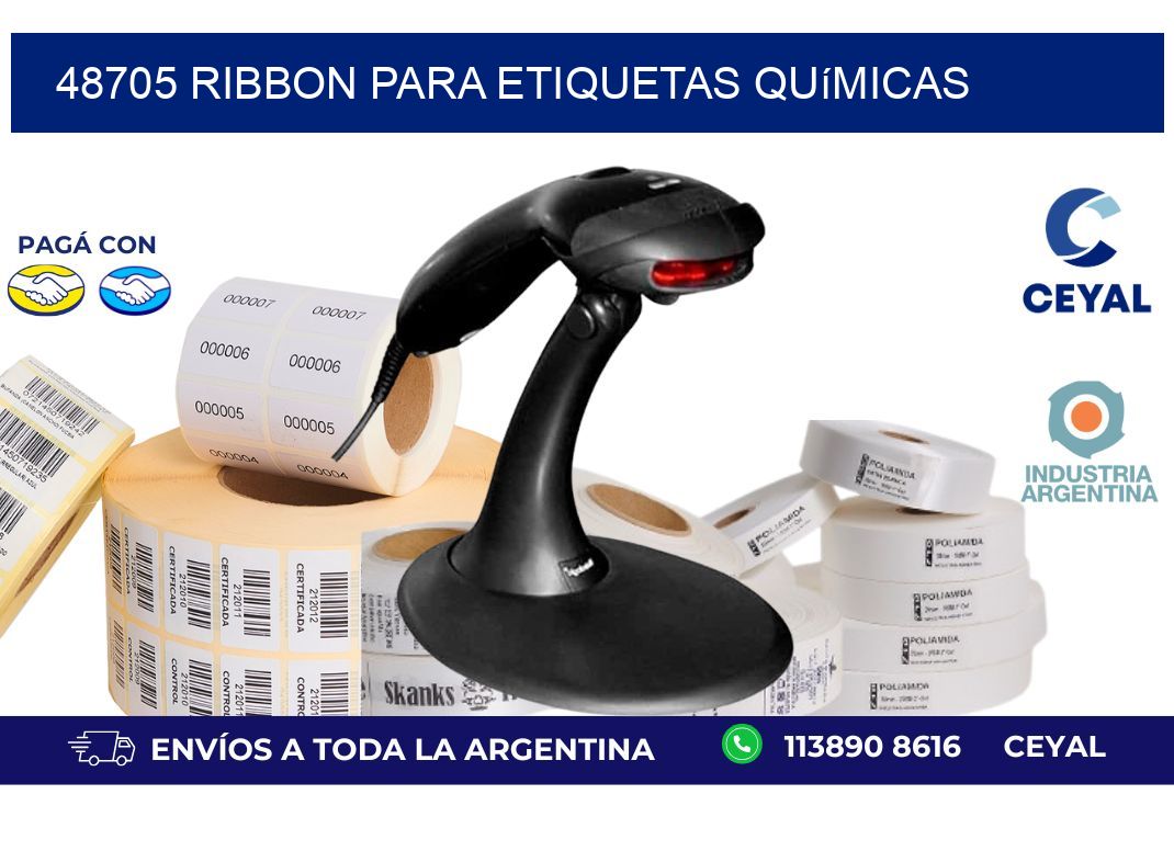 48705 ribbon para etiquetas químicas