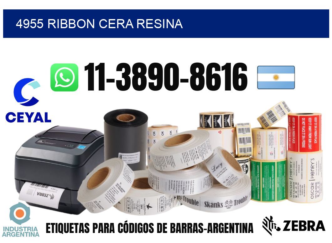 4955 ribbon cera resina
