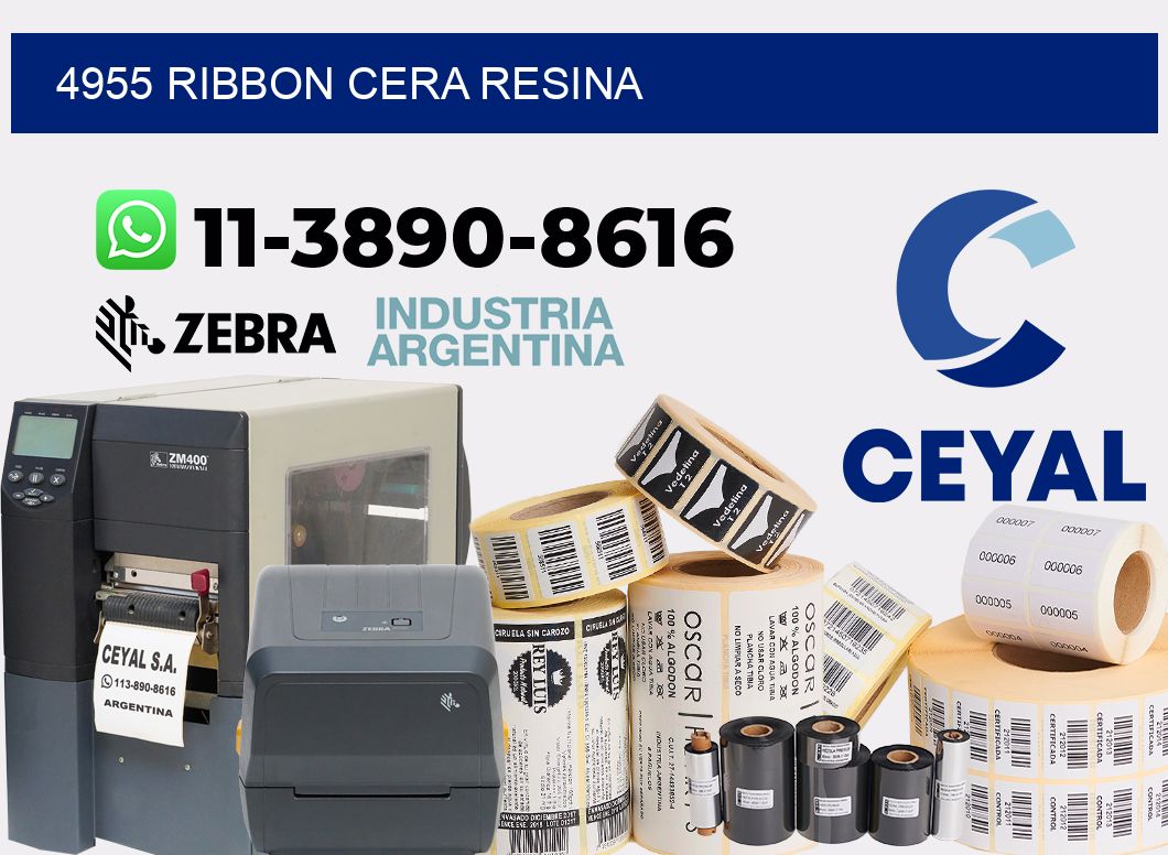 4955 ribbon cera resina