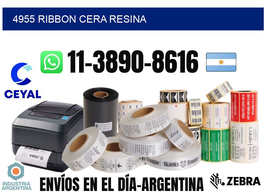 4955 ribbon cera resina
