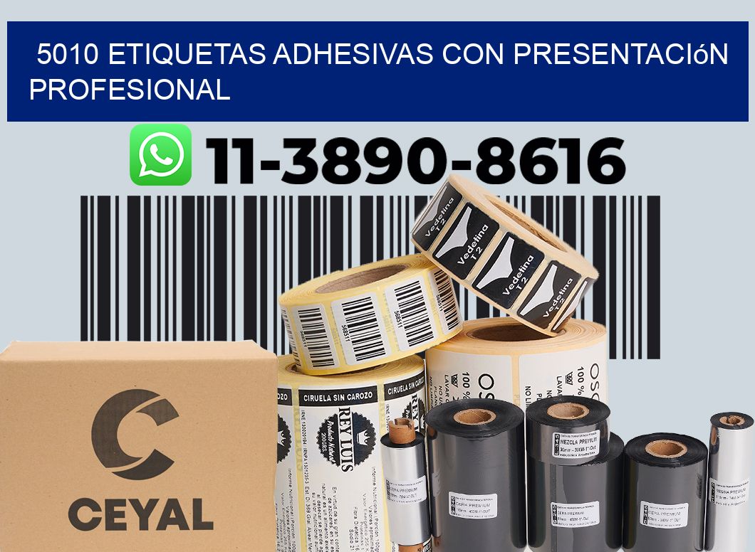 5010 Etiquetas adhesivas con presentación profesional
