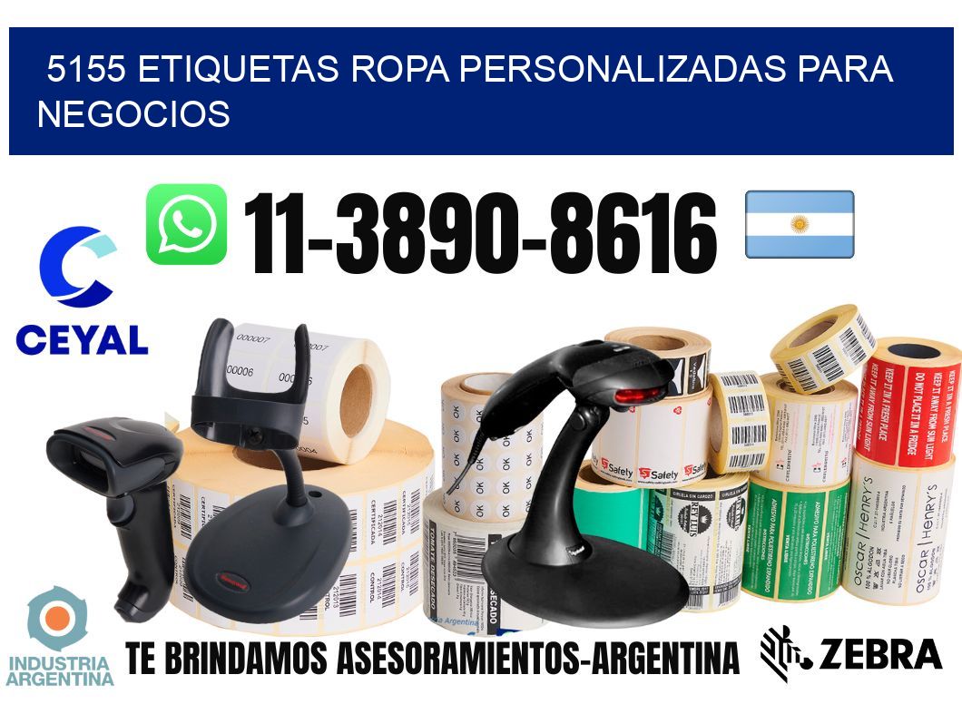 5155 Etiquetas ropa personalizadas para negocios
