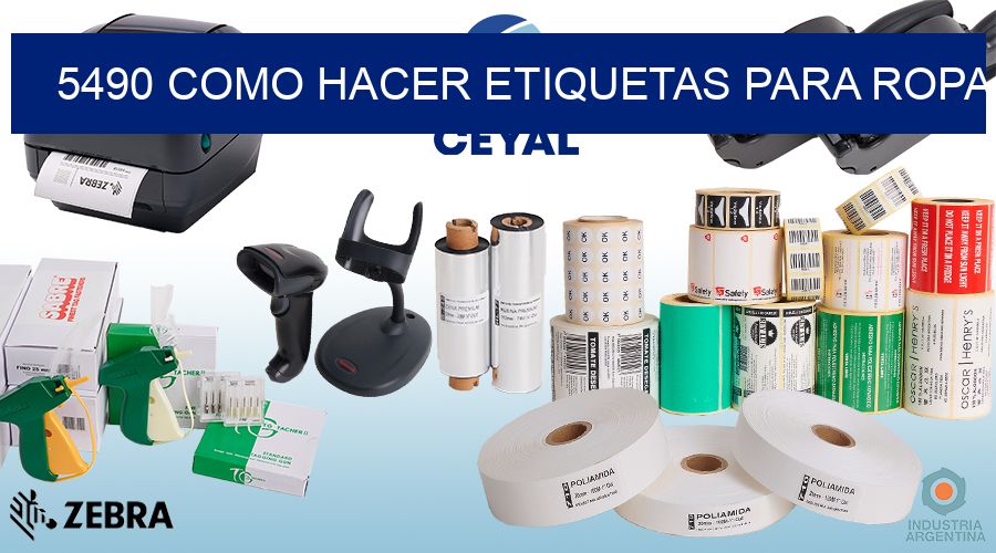 5490 como hacer etiquetas para ropa