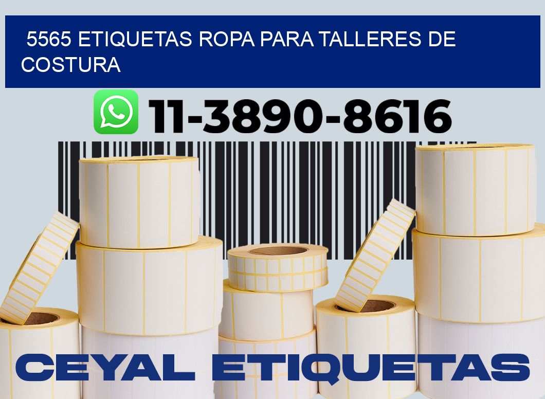 5565 Etiquetas ropa para talleres de costura