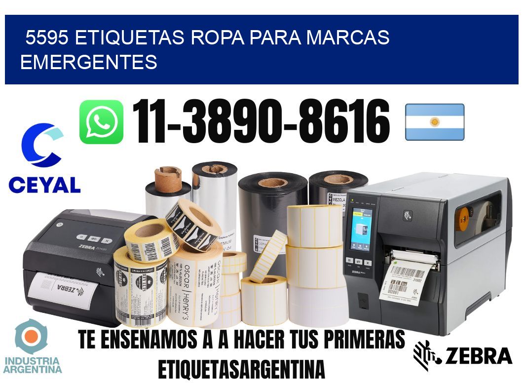 5595 Etiquetas ropa para marcas emergentes