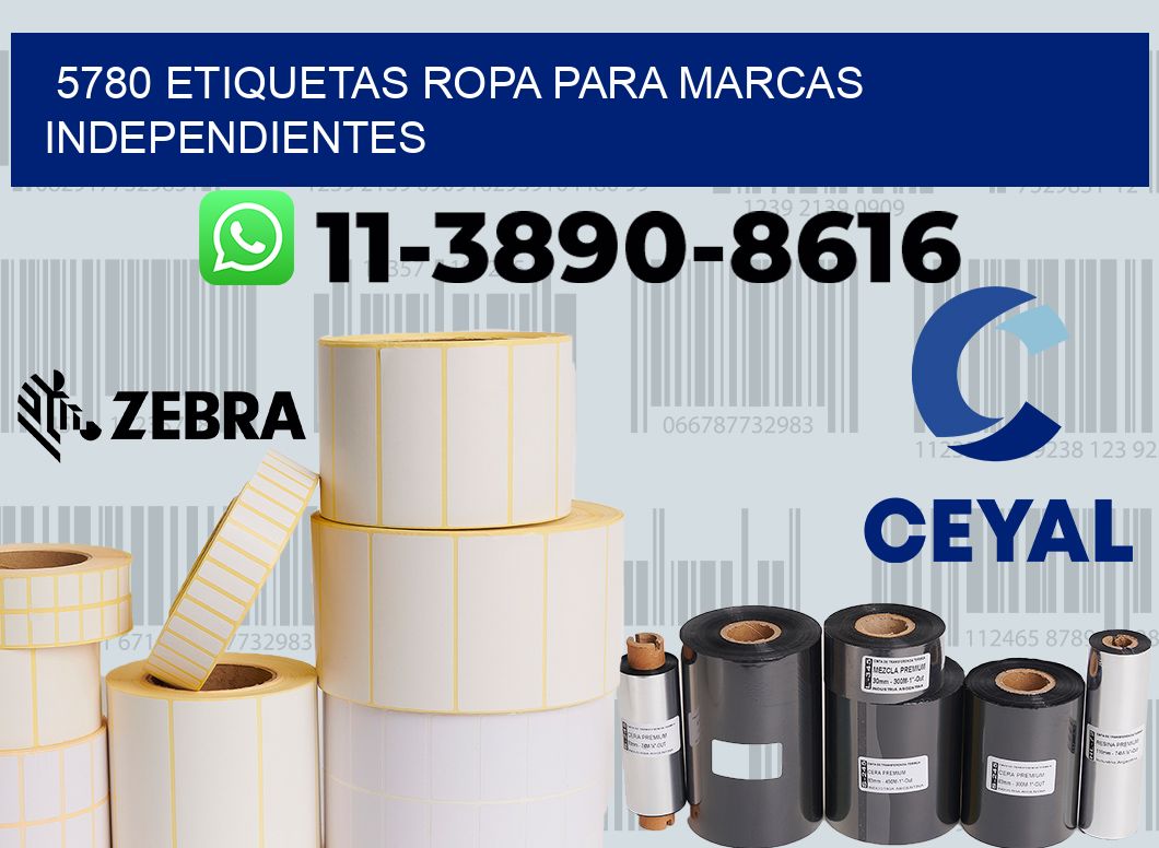 5780 Etiquetas ropa para marcas independientes