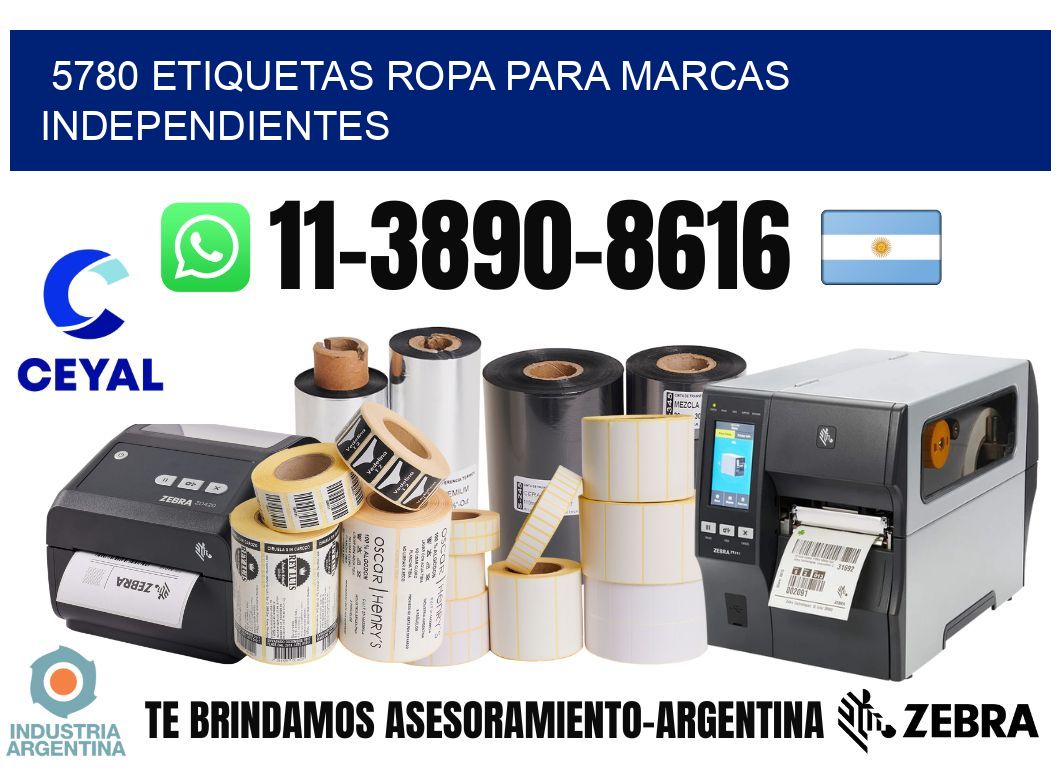 5780 Etiquetas ropa para marcas independientes