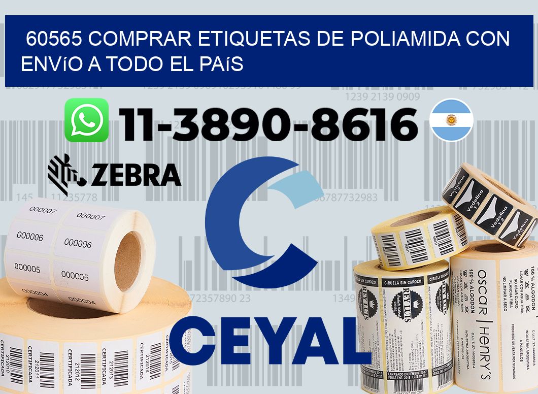 60565 comprar etiquetas de poliamida con envío a todo el país
