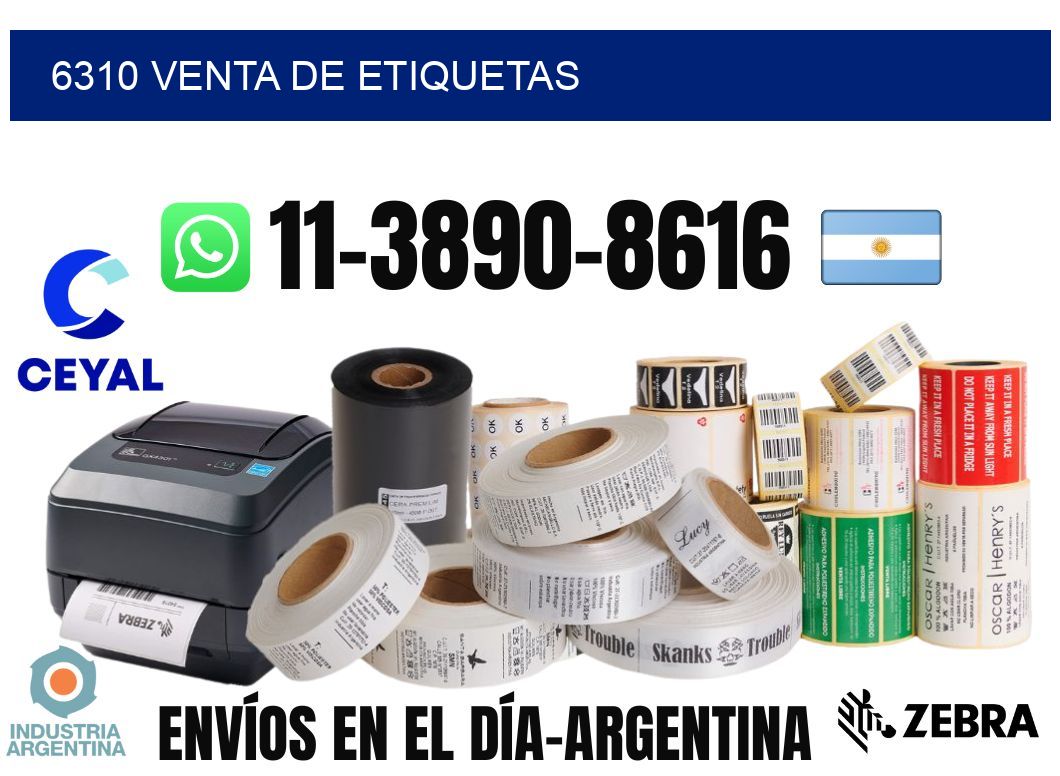6310 venta de etiquetas