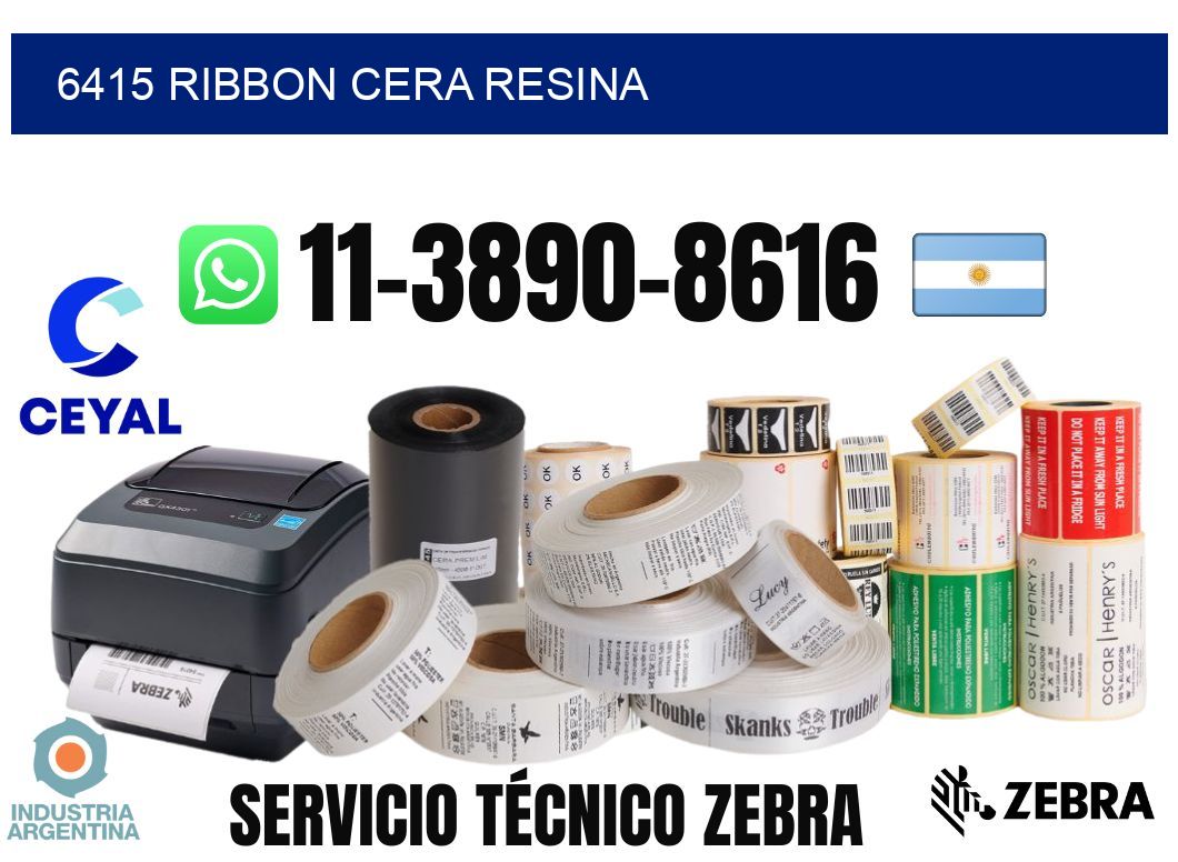 6415 ribbon cera resina