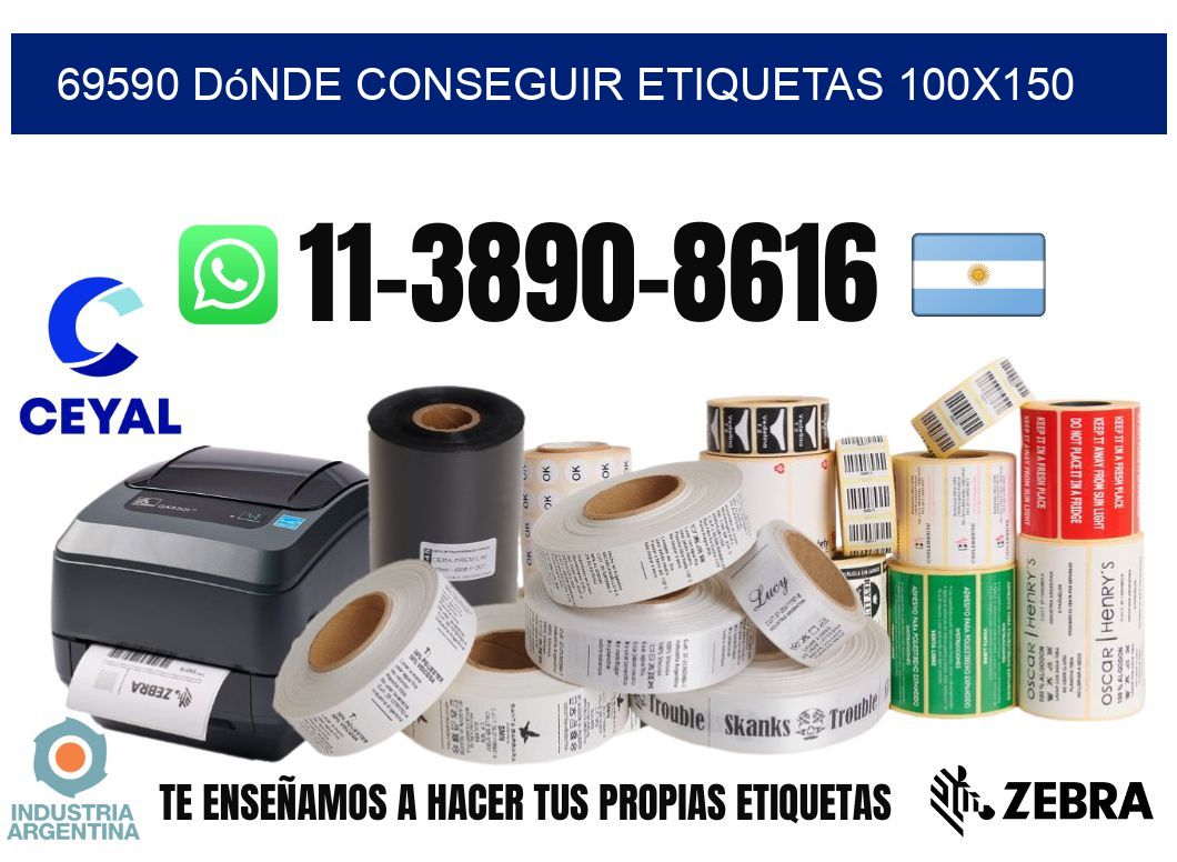 69590 dónde conseguir etiquetas 100x150