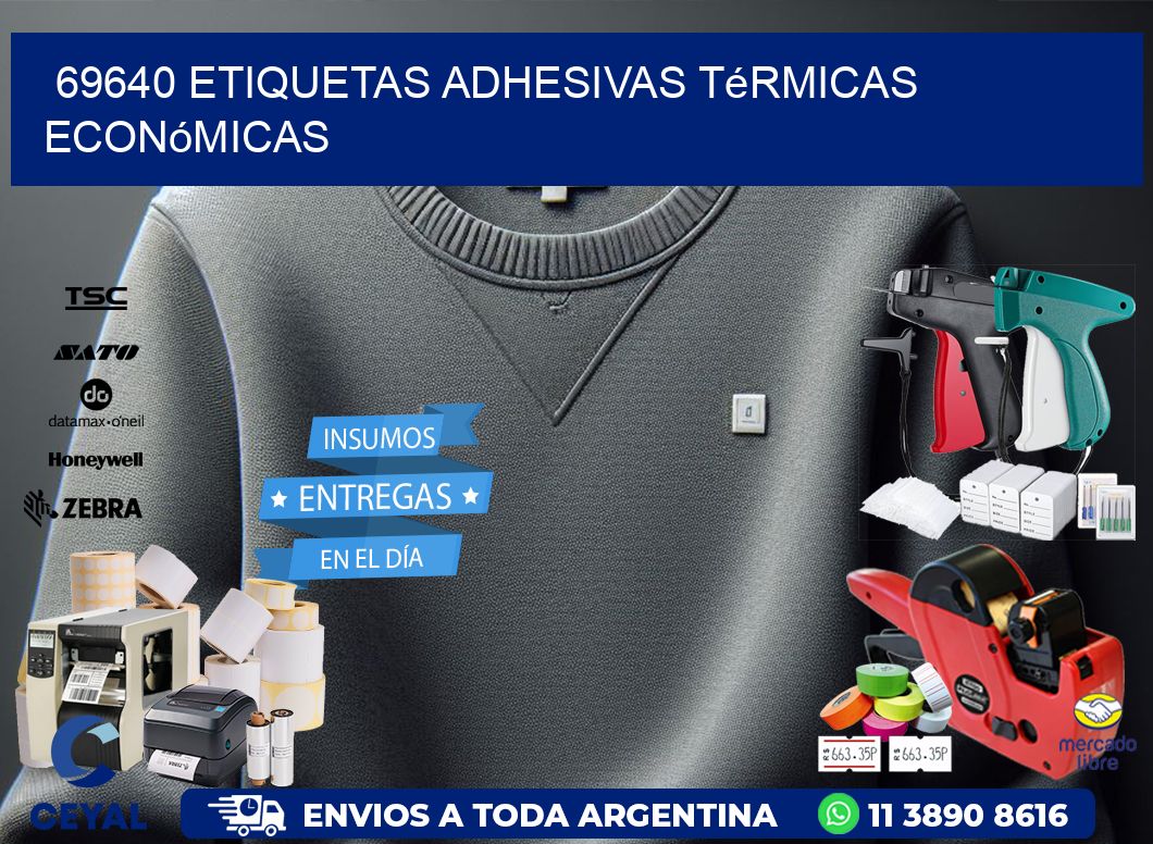 69640 etiquetas adhesivas térmicas económicas