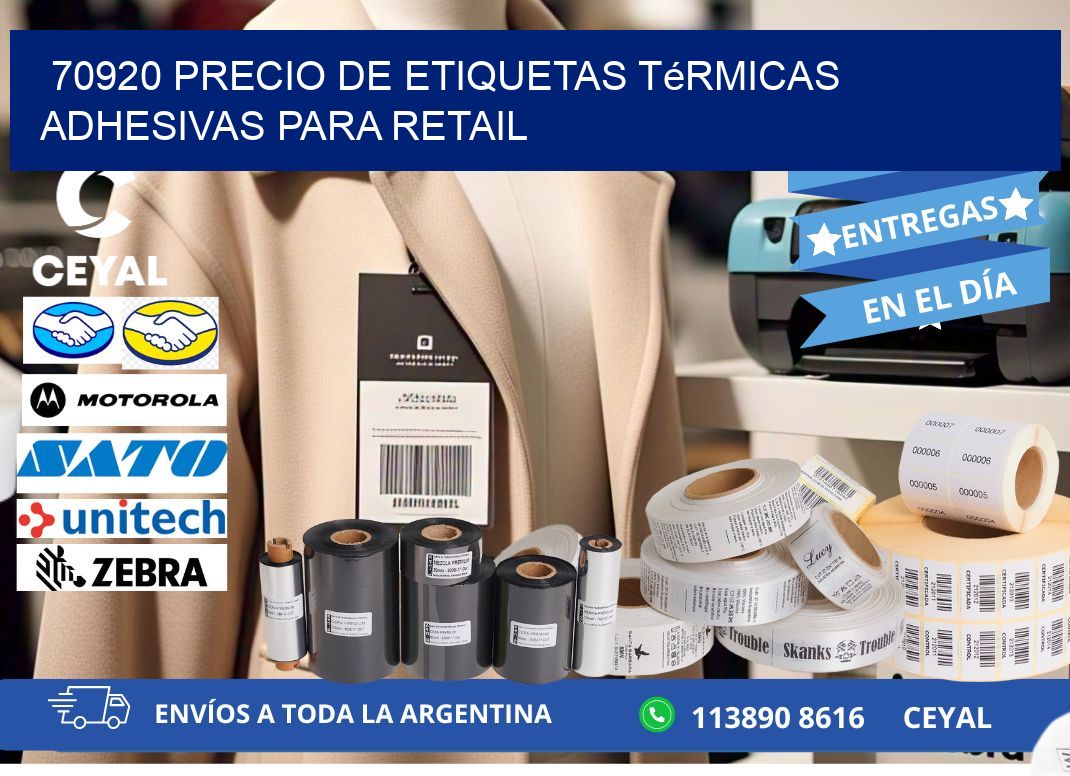 70920 precio de etiquetas térmicas adhesivas para retail