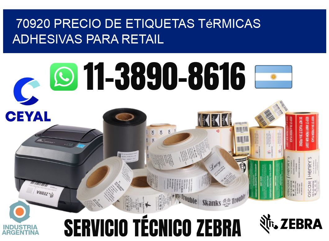 70920 precio de etiquetas térmicas adhesivas para retail