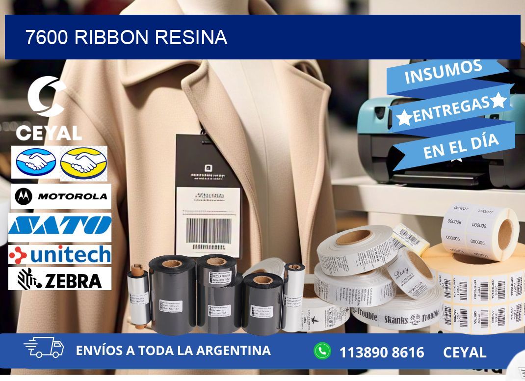 7600 ribbon resina