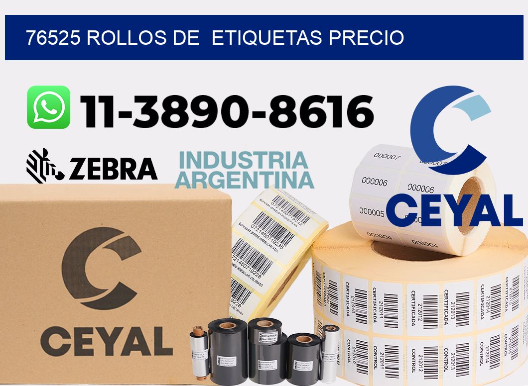 76525 rollos de etiquetas precio