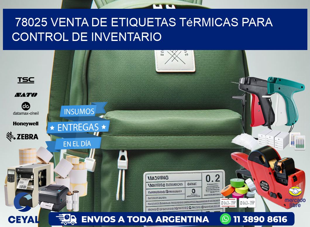 78025 venta de etiquetas térmicas para control de inventario