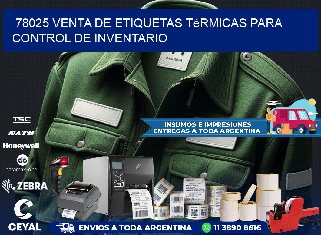 78025 venta de etiquetas térmicas para control de inventario