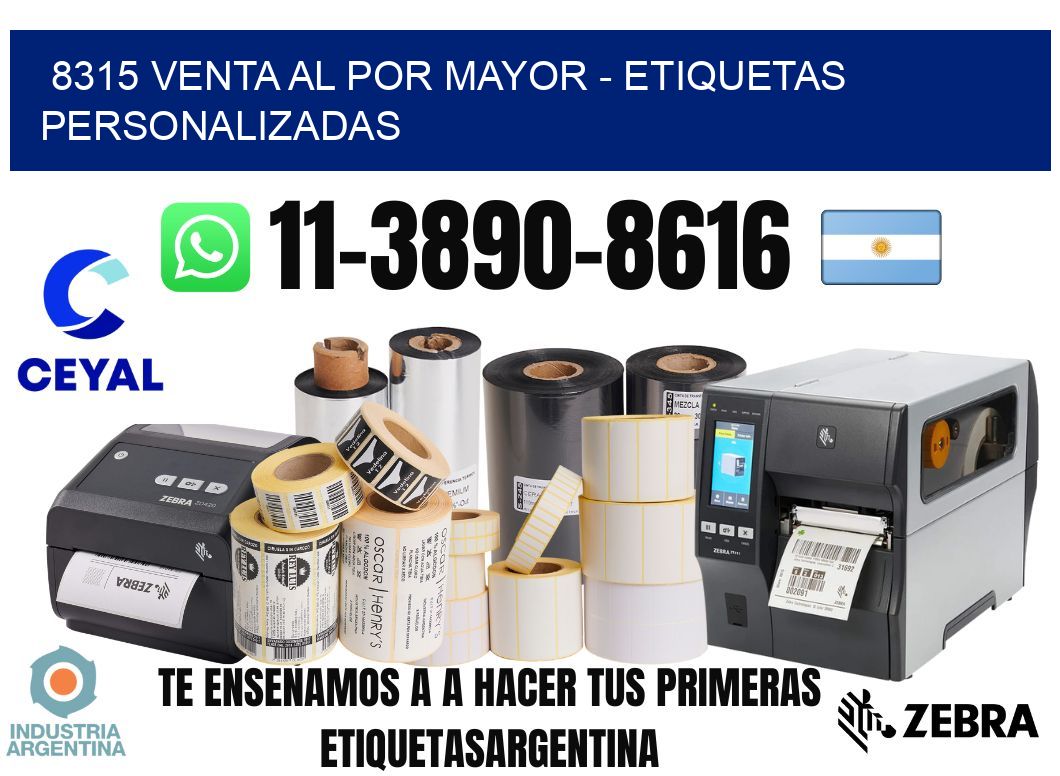 8315 Venta al Por Mayor - Etiquetas Personalizadas