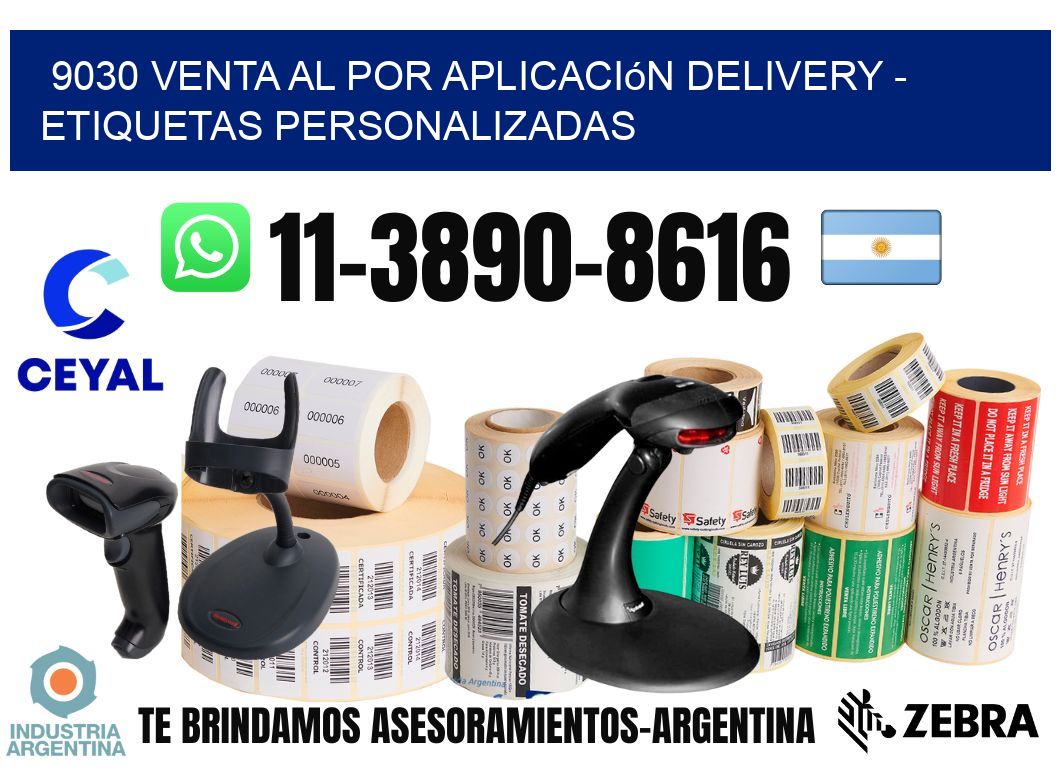 9030 Venta al Por Aplicación delivery - Etiquetas Personalizadas