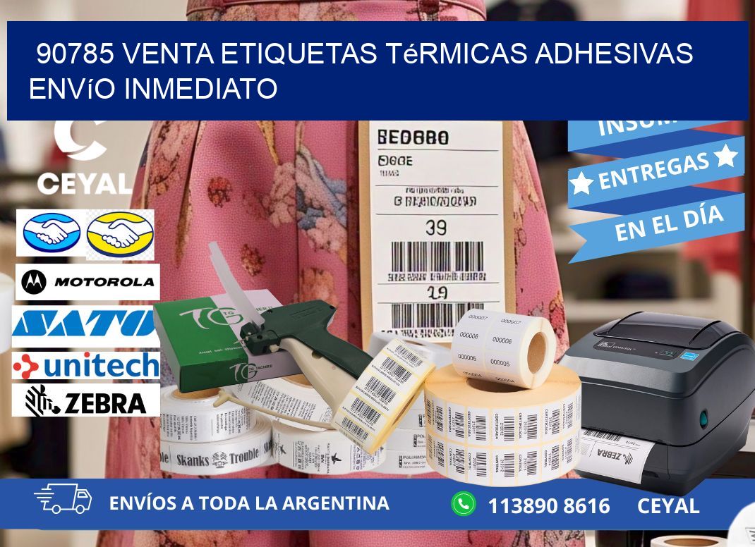 90785 venta etiquetas térmicas adhesivas envío inmediato