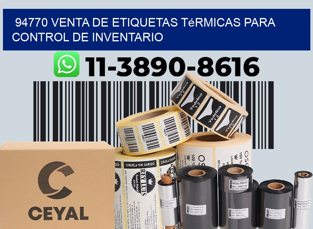 94770 venta de etiquetas térmicas para control de inventario