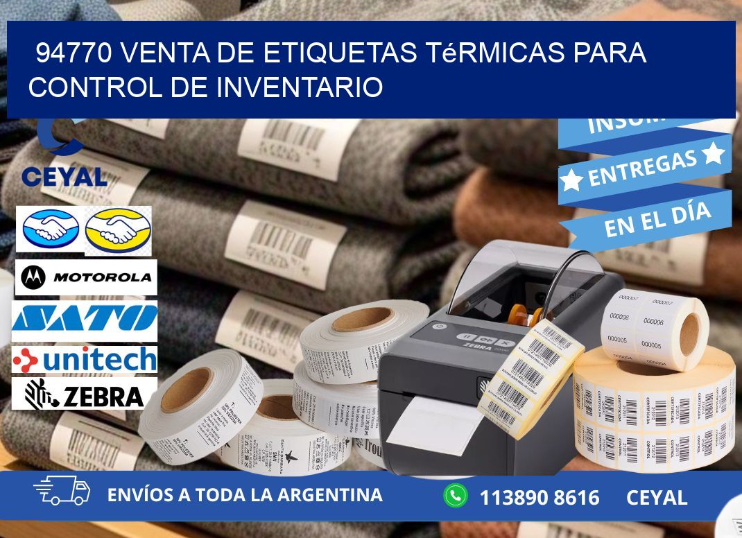 94770 venta de etiquetas térmicas para control de inventario