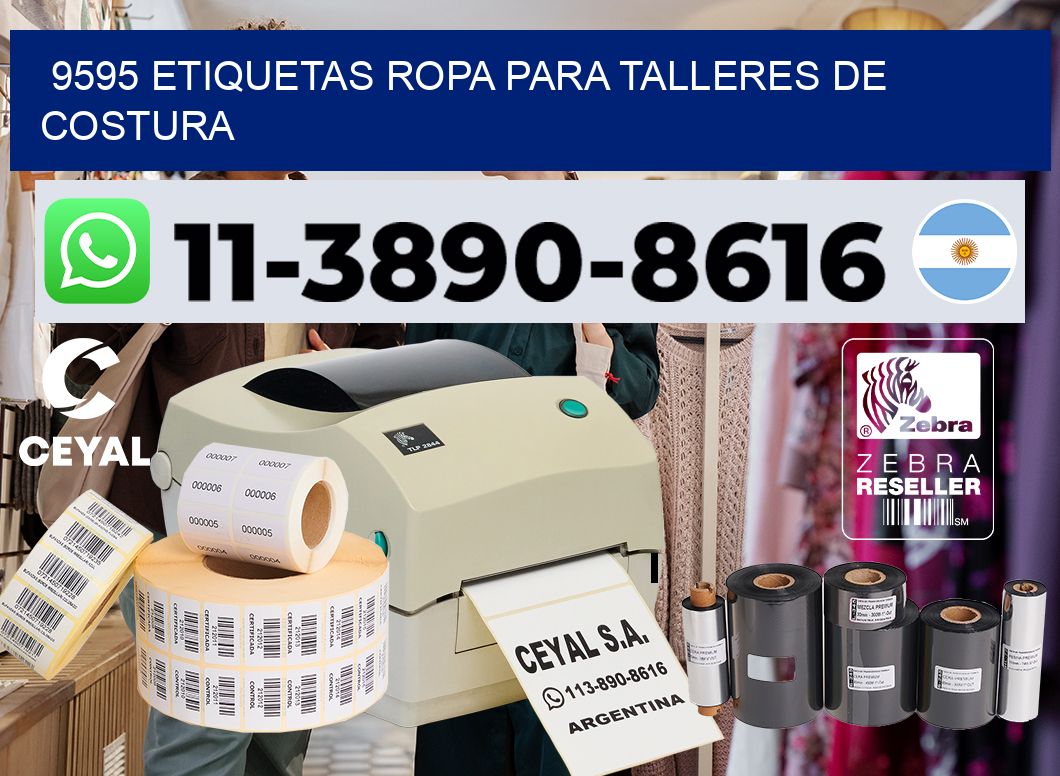 9595 Etiquetas ropa para talleres de costura