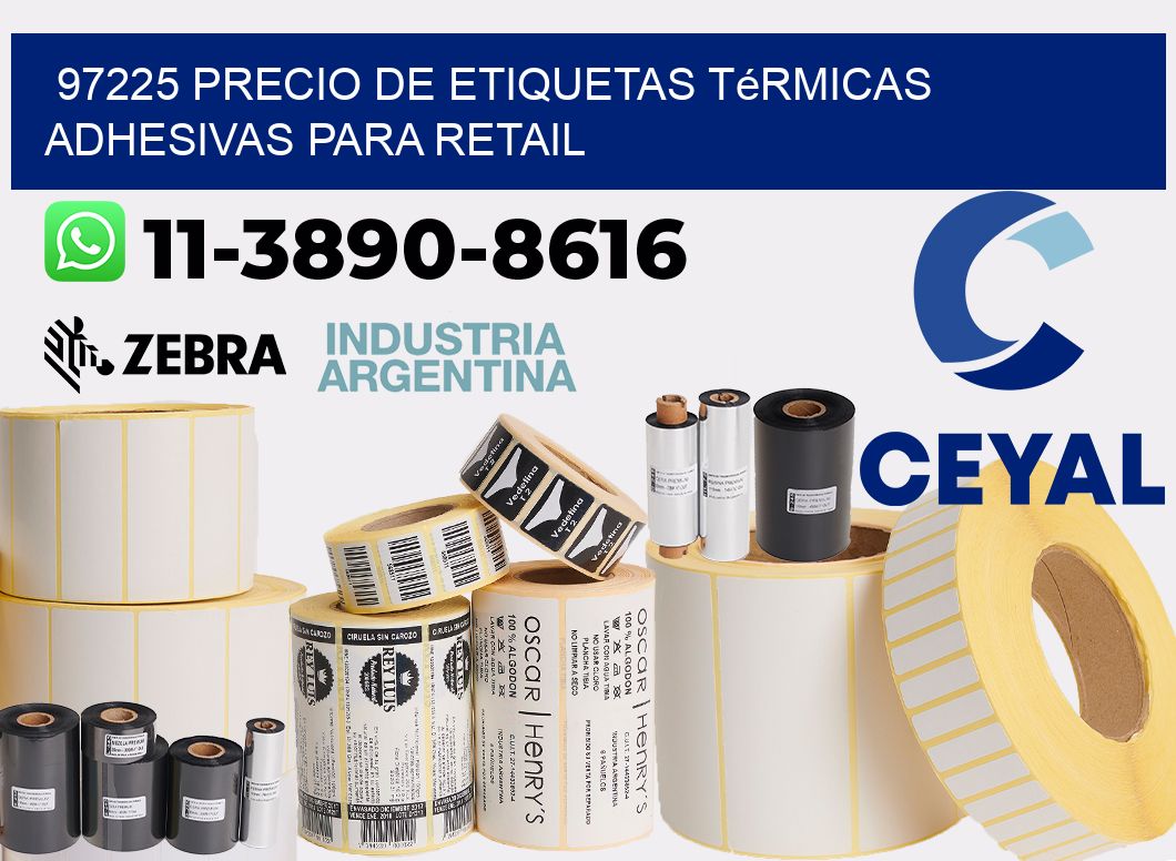 97225 precio de etiquetas térmicas adhesivas para retail