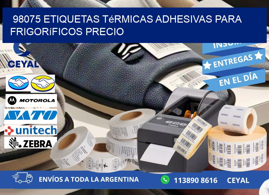 98075 etiquetas térmicas adhesivas para frigoríficos precio