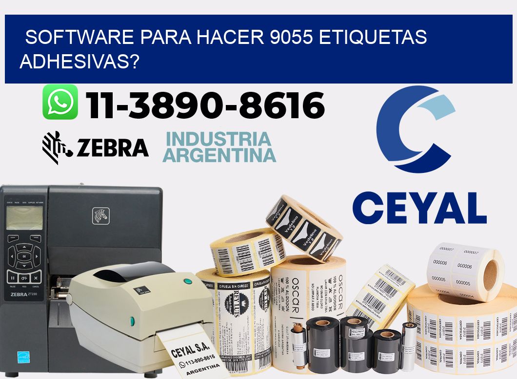 Software para hacer 9055 etiquetas adhesivas?