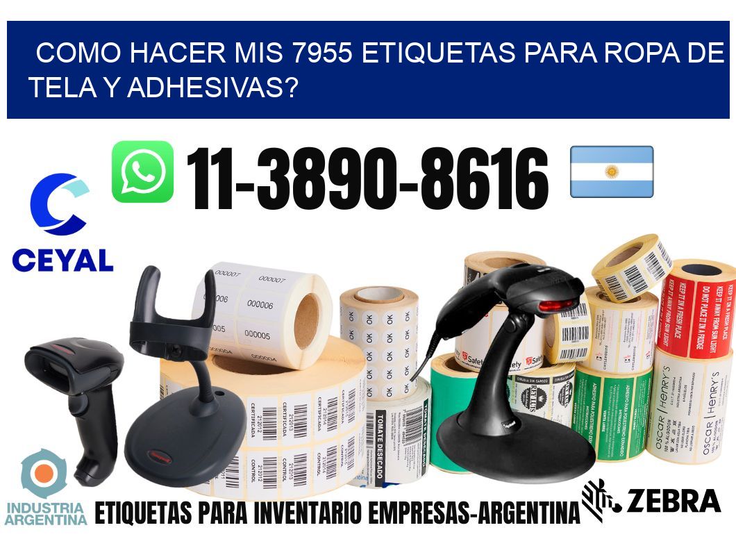 como hacer mis 7955 etiquetas para ropa de tela y adhesivas?