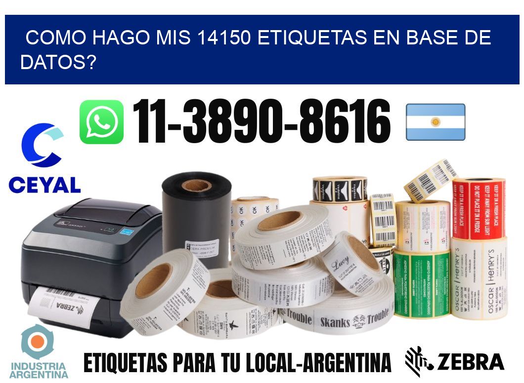 como hago mis 14150 etiquetas en base de datos?