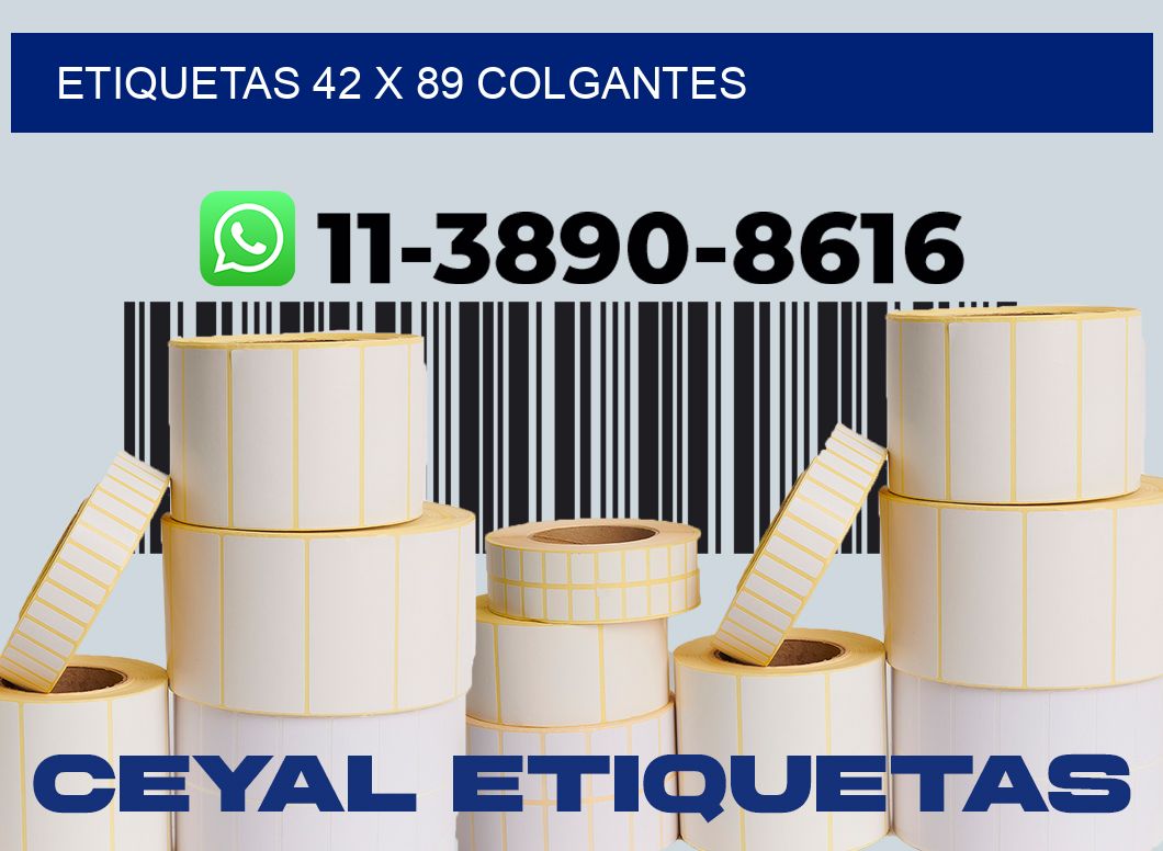 etiquetas 42 x 89 colgantes