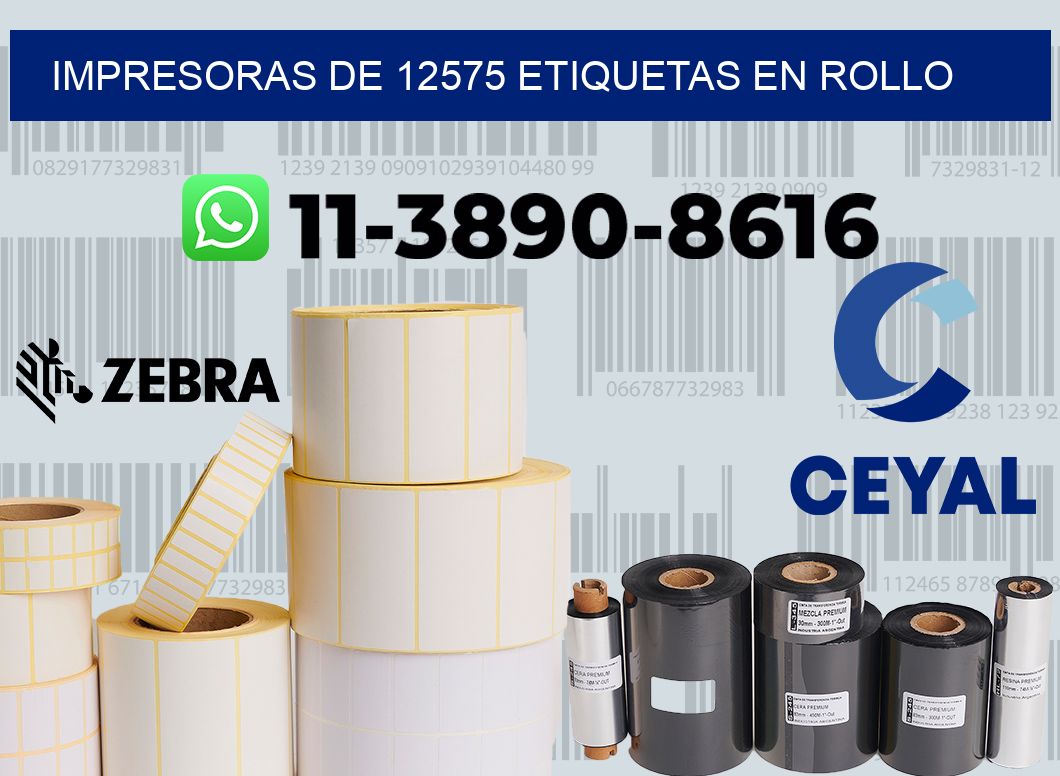 impresoras de 12575 etiquetas en rollo