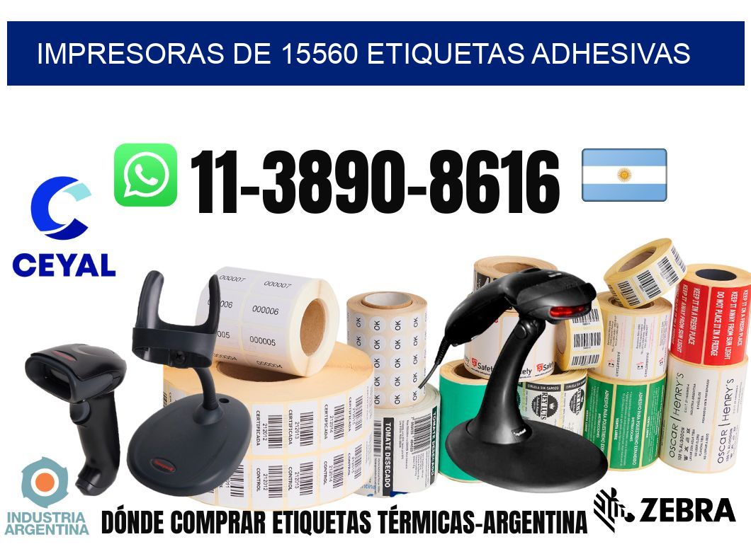 impresoras de 15560 etiquetas adhesivas