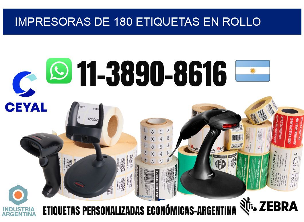 impresoras de 180 etiquetas en rollo