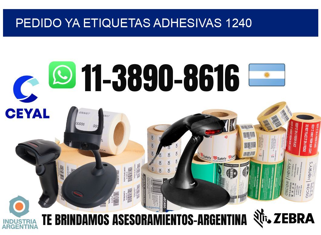 pedido ya etiquetas adhesivas 1240