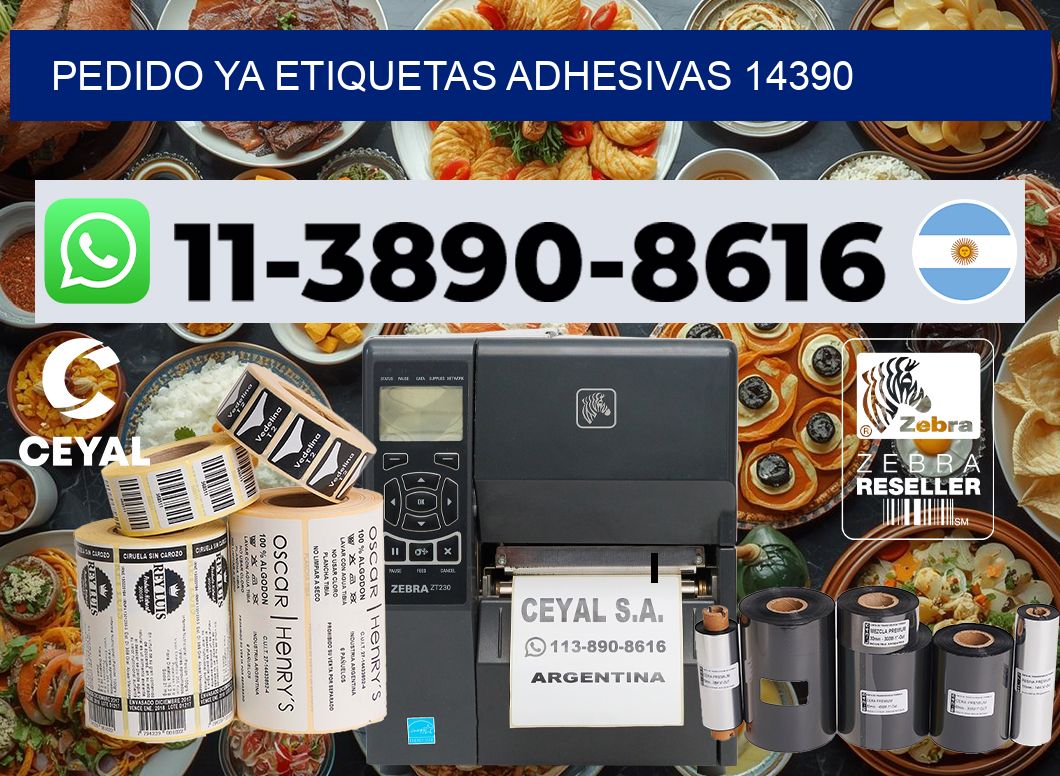 pedido ya etiquetas adhesivas 14390